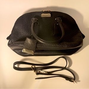 Burberry Orchard Navy blue Grained Leather bag with strap